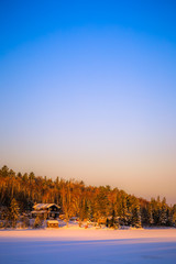 Winter scenery at Fairbank Provincial Park Ontario, Canada