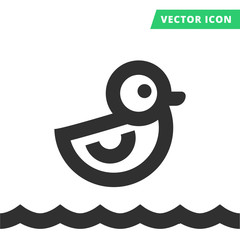 Duck toy vector icon