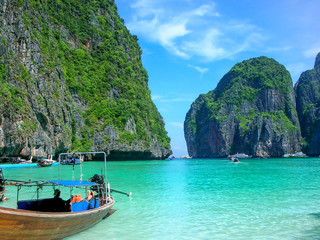 Maya Bay, Phi Phi lslands, Phi Phi Leh, Thailand, Asia