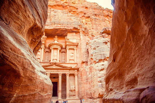 entrance to the ancient city of Petra. Jordan, Wadi Rum