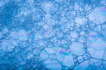Soap foam macro abstract