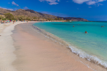 Fototapeta na wymiar Amazing Elafonisi beach, Chania prefecture, South of Crete island, Greece