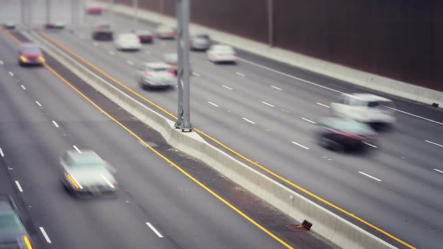 multi lane highway time lapse