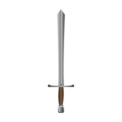 Isolated medieval weapon