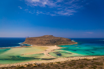 Obraz premium Balos beach and lagoon, Chania prefecture, West Crete, Greece