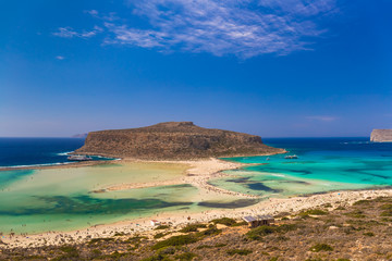 Balos beach and lagoon, Chania prefecture, West Crete, Greece