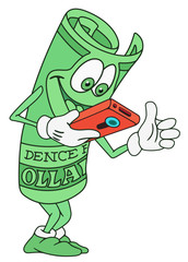 Dollar Bill Character