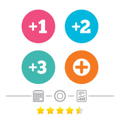 Obraz premium Plus icons. Positive symbol. Add one more sign.