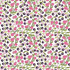 Seamless vector floral background