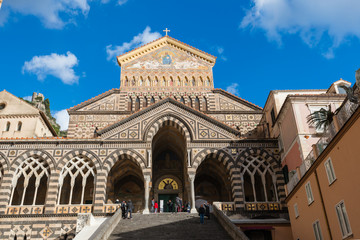 Fototapeta na wymiar Duomo di Amalfi- Cattedrale Sant'Andrea