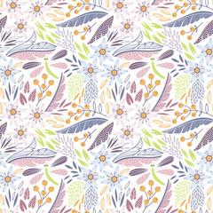 Seamless floral vector pattern