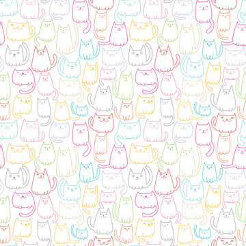 Fototapeta Csts seamless vector pattern