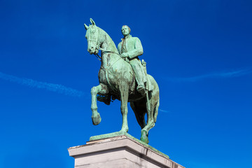 Monument of a king Albert in Brussels