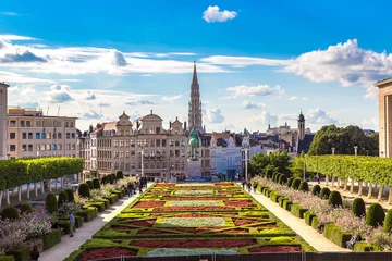 Zelfklevend Fotobehang Cityscape of Brussels © Sergii Figurnyi