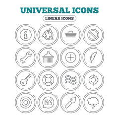 Universal icon. Information, shopping and shower.