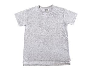 Grey T-shirt isolated on white