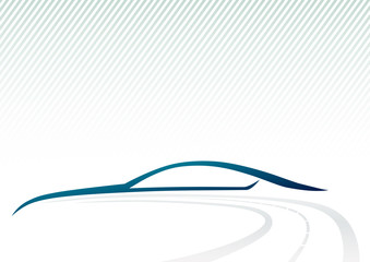 Çizgiler-yol ve otomobil logosu