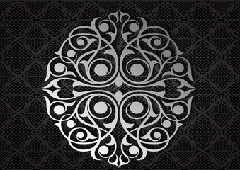 Dairesel motif ve işlemeli arkafon