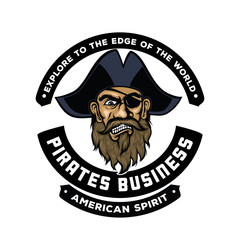 pirate, bearded pirate, pirate men, pirate illustration, one eye pirate, explore