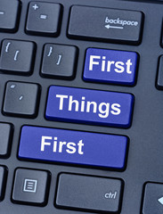 First things first on keyboard