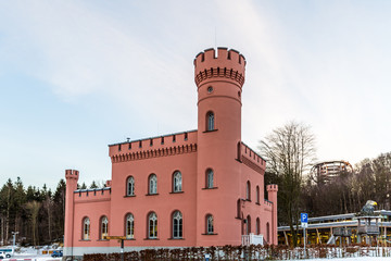 Fototapeta premium rosa schloss auf rügen