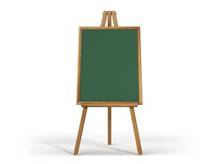 wooden easel chalk bord