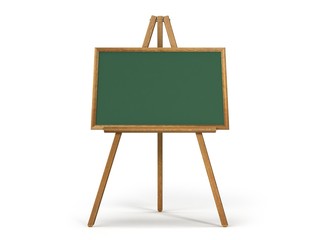 wooden easel chalk bord