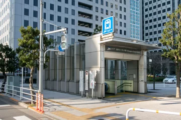 Foto auf Acrylglas Bahnhof Rinkai-Linie Shinagawa Seaside Station