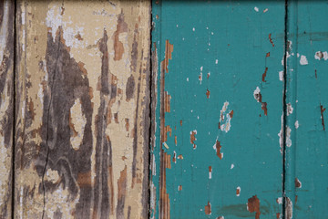 Painted Tan and Teal Wooden Background