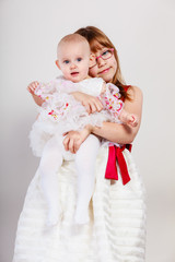 Two little sisters portrait.