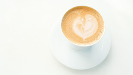 hot mocha on table