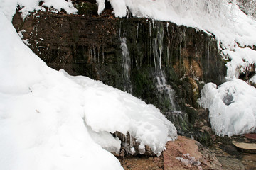 View of the brooks in the winter season