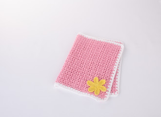 table mat or lace place mat on background.