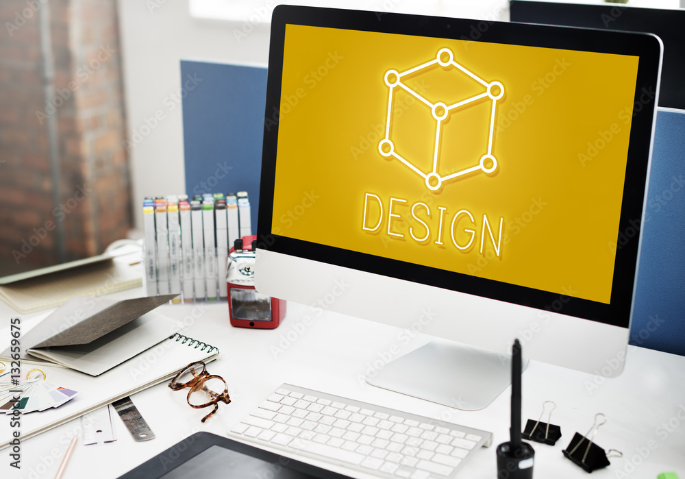 Poster art notion scheme thought vision visual graphic concept