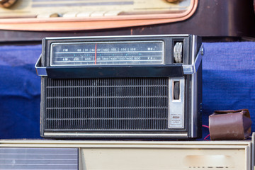 Vintage Radio tube in a flea market