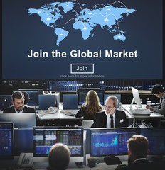 Join Global Market Campaign Commercial Digital Concept