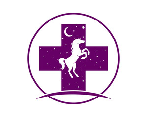 horse silhouette medical icon