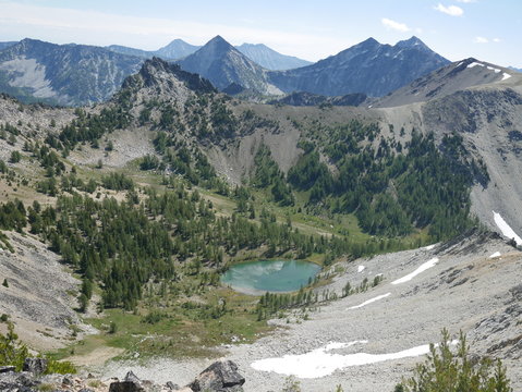 Washington lake form a ridge