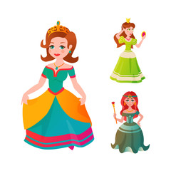 Obraz na płótnie Canvas Princess character vectorillustration.