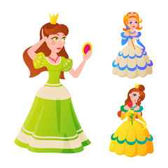 Princess character vectorillustration.