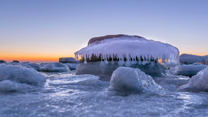 Зима на морском берегу