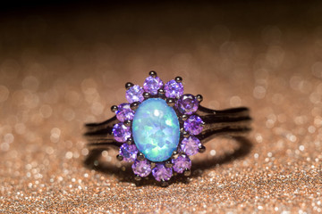 Blue Opal Ring