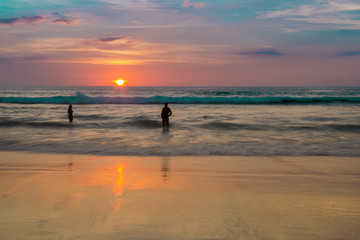 Fototapeta premium Sunset on the beach