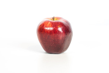 Red apple fitnes concept with centimeter.