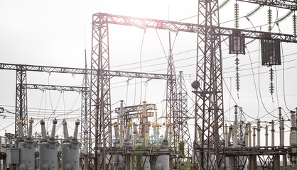 Power plant - transformation station.