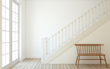 Stairway. 3d render.