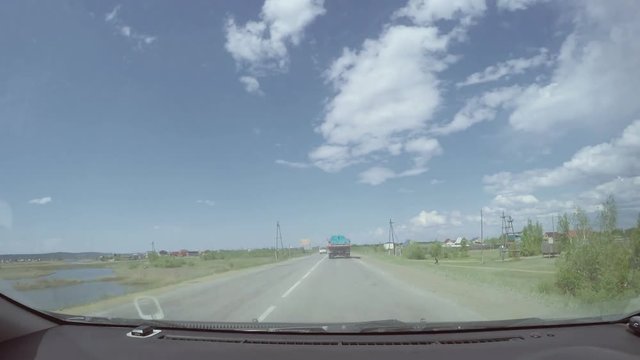 07.06.2016 Yakutsk - Road Traffic Timelapse