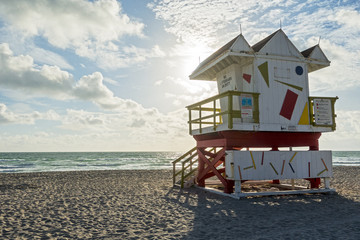 Lifeguard Station Miami Beach Art Deco Style