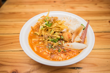 spicy noodle seafood