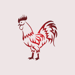 Fototapeta na wymiar Rooster vector illustration